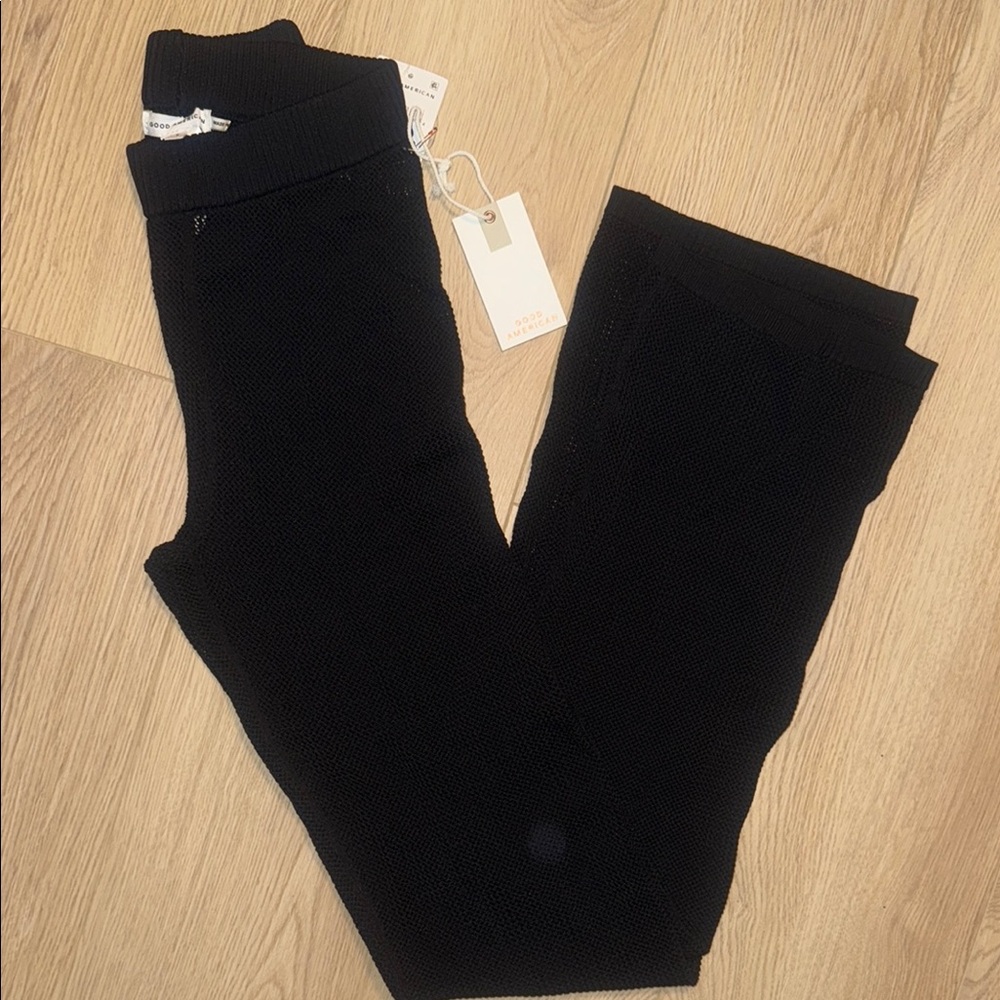Black Mesh Beach Cover Pants